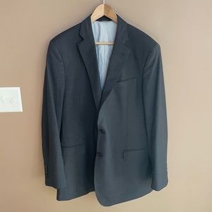Brooks Brothers Explorer Fitzgerald Fit 2 Button Blazer in Charcoal Gray Sz‎ 44L